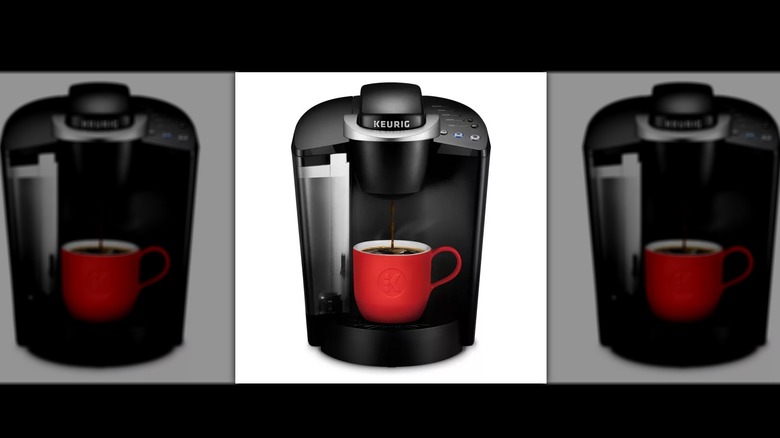 Keurig's K-Classic brewing a mug of coffee