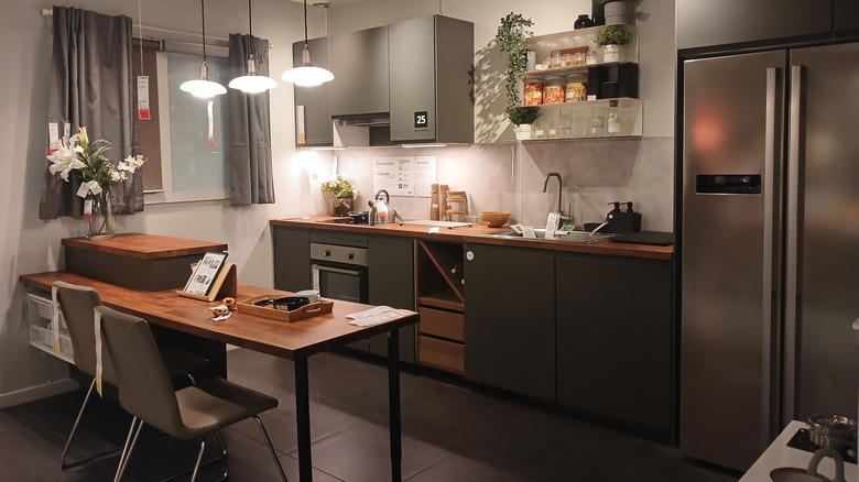 basic kitchen decorated with Ikea products