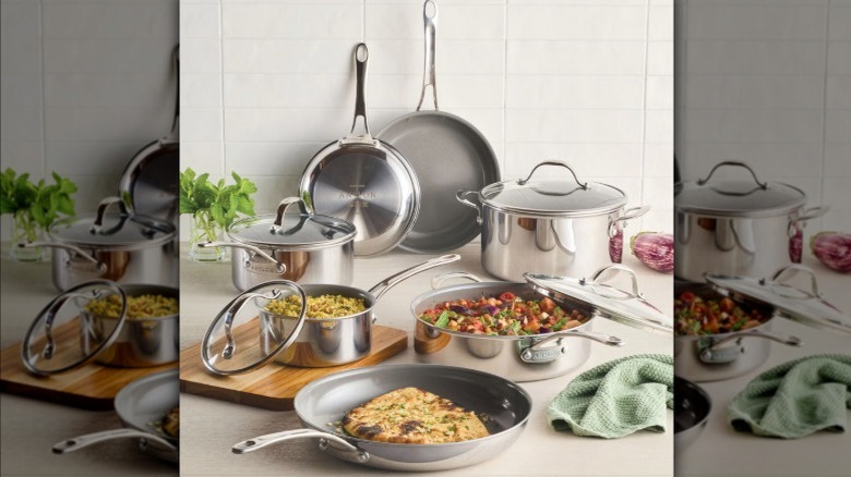 Costco Anolon EverLast Ceramic Nonstick 11-piece Cookware Set