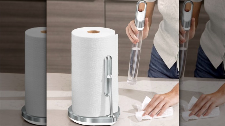 Costco Simplehuman Paper Towel Holder with Spray Pump