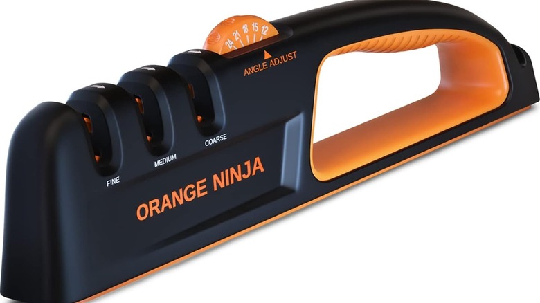 The Orange Ninja knife sharpener