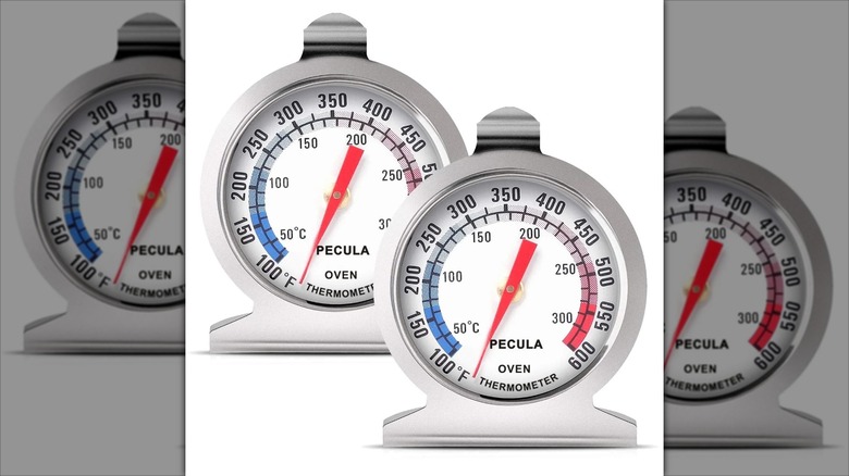 Two Pecula Stainless Steel Oven Thermometers