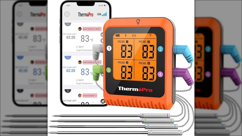 A ThermoPro TP930 Bluetooth Meat Thermometer