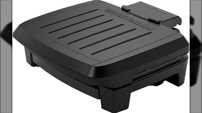 A George Foreman panini press is shown.