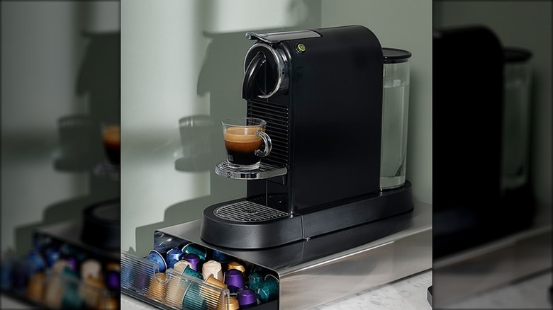 Nespresso coffee machine and pods