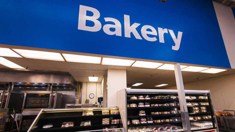 Inside the bakery at a Sam's Club warehouse store