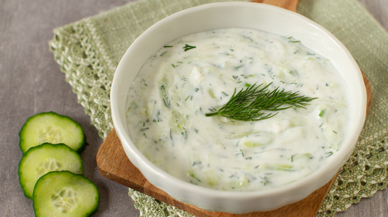 Bowl of tzatziki