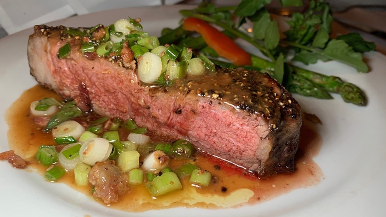 Medium rare steak from Dal Rae