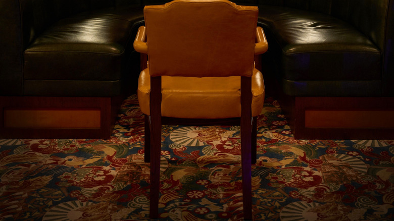 A booth at The Georgian Room