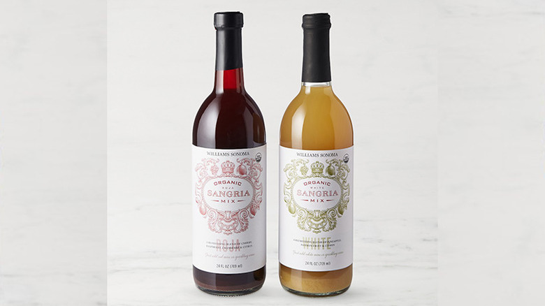 Two bottles of Williams Sonoma Sangria Mix