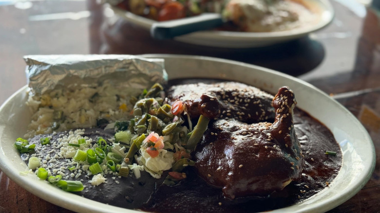 Chicken mole platter from Eldorado Cafe.