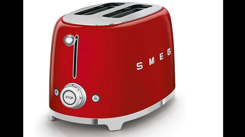 Product image of a red Smeg 2-Slice Toaster