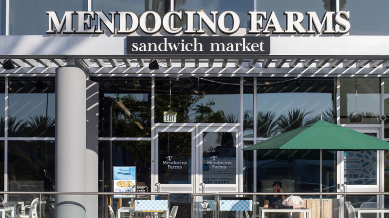 the storefront of a Mendocino Farms sandwich shop