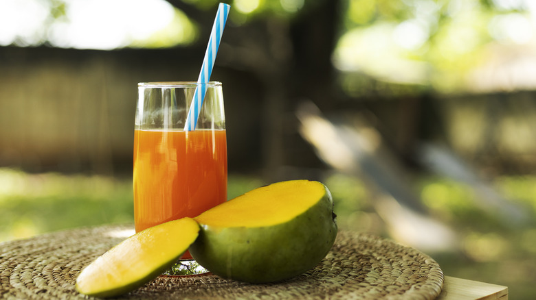 Cup of mango juice