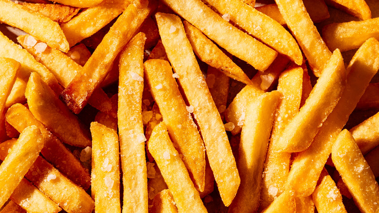 Golden-brown french fries.