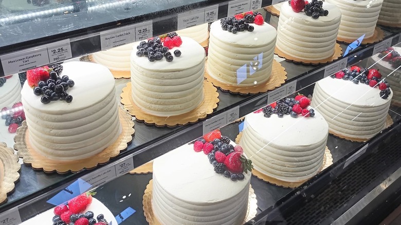 Berry Chantilly Cakes in the Whole Foods bakery case
