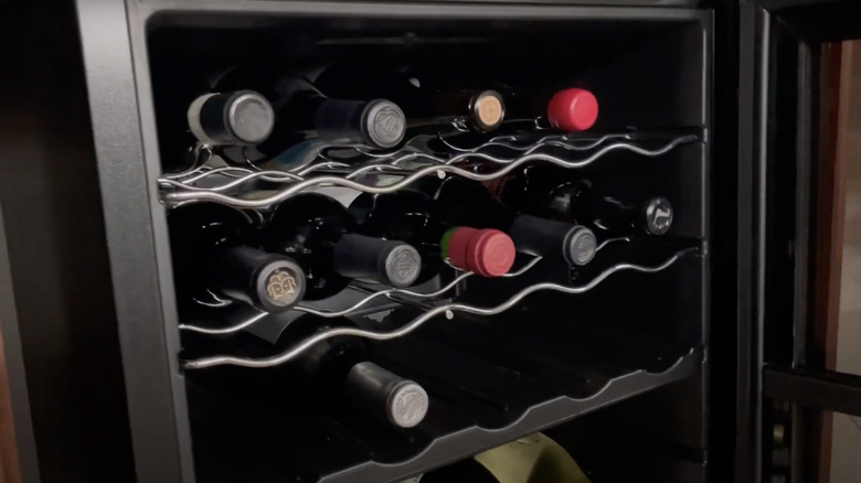 wine in the 32-Bottle wine enthusiast cooler