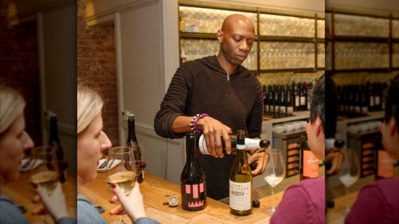 Outdoor patio at Cork Wine Bar