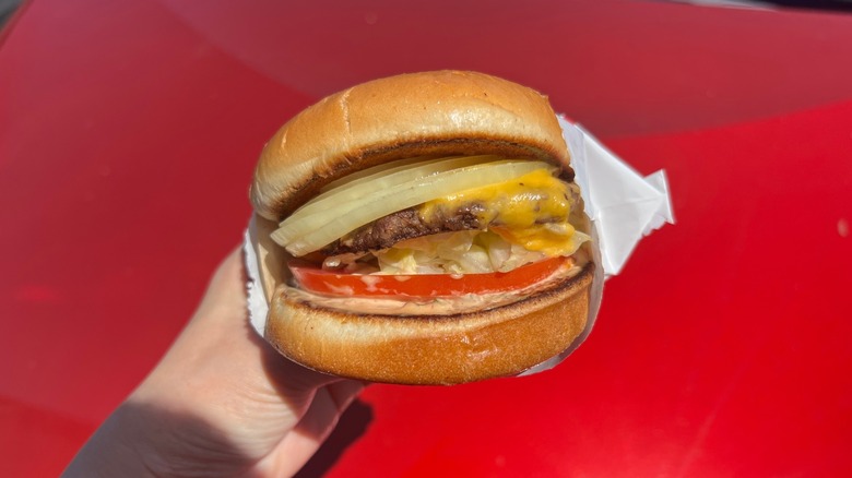 Cheeseburger with extra toasted bun from In-N-Out