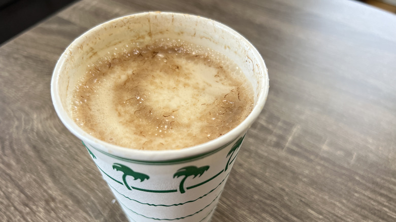 Root beer float in In-N-Out cup
