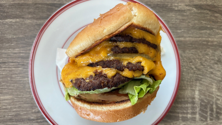 4x4 burger from In-N-Out