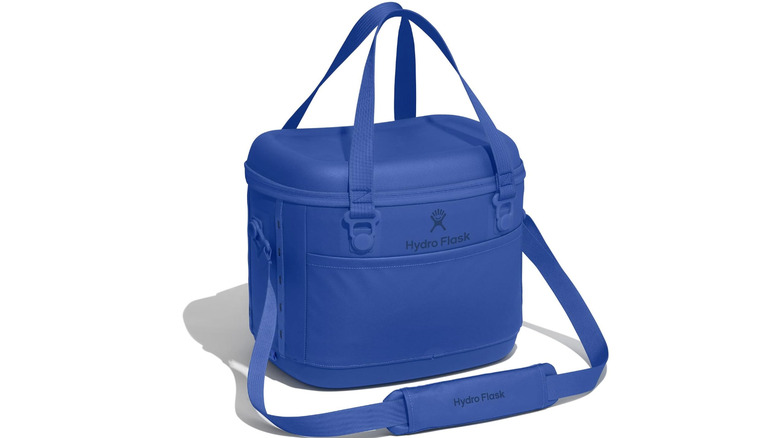 Hydro Flask Carryout Cooler in Capri Blue against a white background