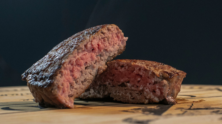 Well-done burger