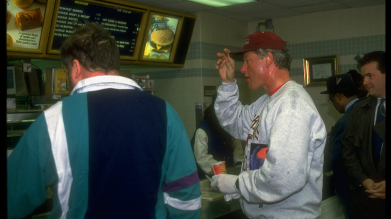 Bill Clinton at McDonald's