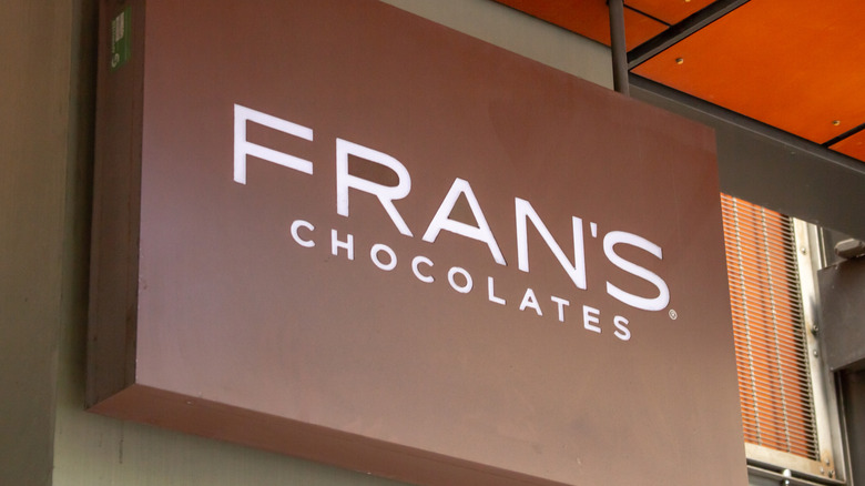 A sign for Fran's Chocolates