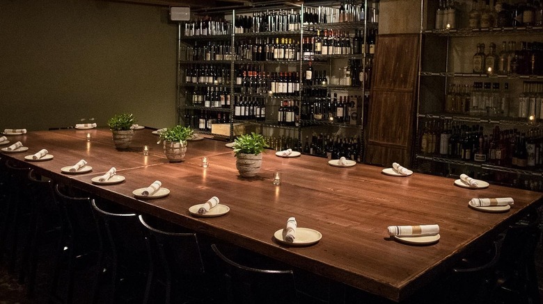 The chic dining area at Girl & The Goat