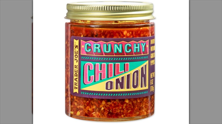 Trader Joe's jar of Crunchy Chili Onion