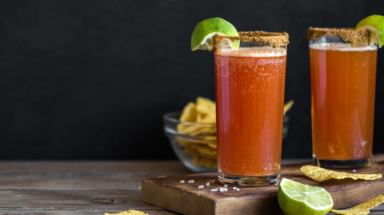 two michelada chips and lime