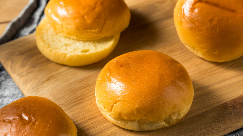 Brioche hamburger buns