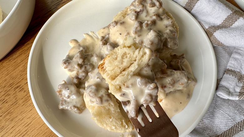 Biscuits and gravy