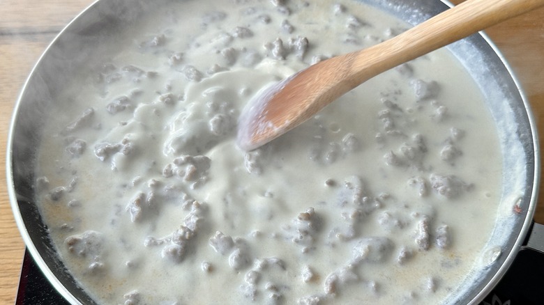  Cook until thickened