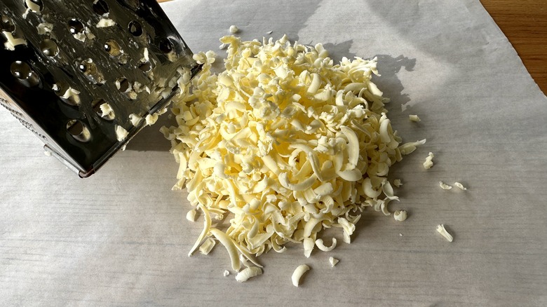 Grate butter