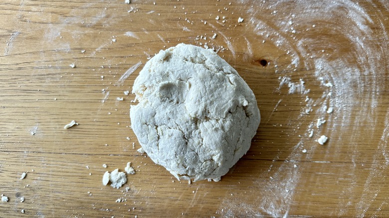 Knead lightly