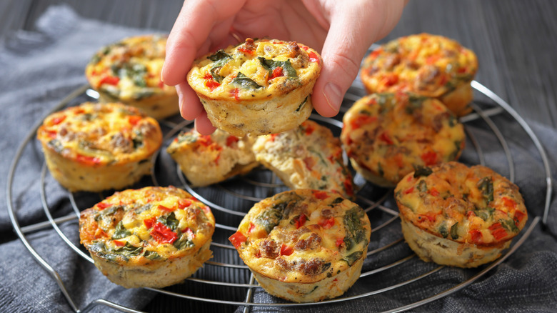 Cooked egg muffins