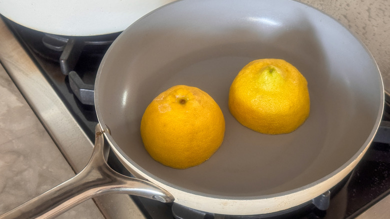 lemons in skillet