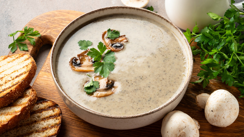 Cream of mushroom soup