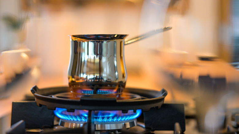 coffee pot on stove
