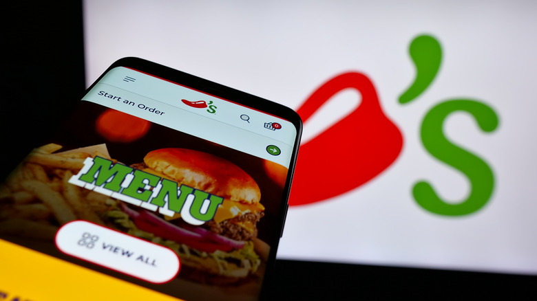 Chili's Grill & Bar app on a phone