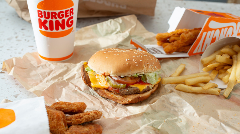 Burger King Whopper combo meal