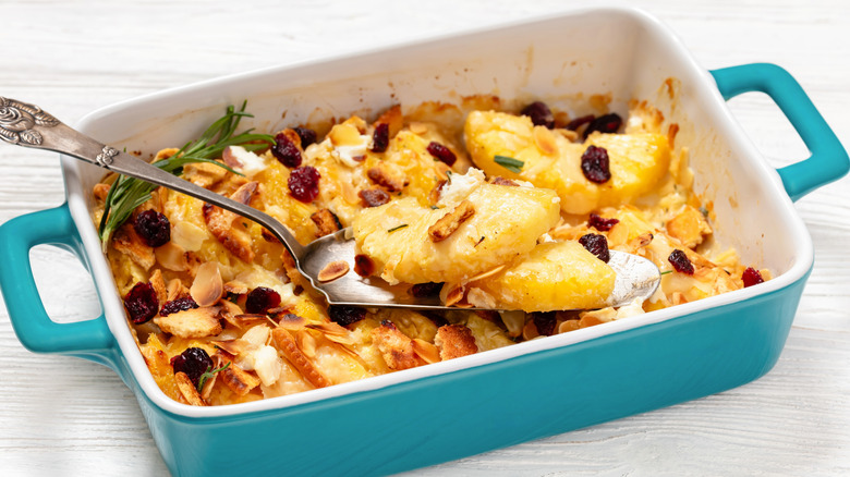 dish of pineapple