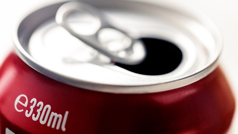 top of soda can
