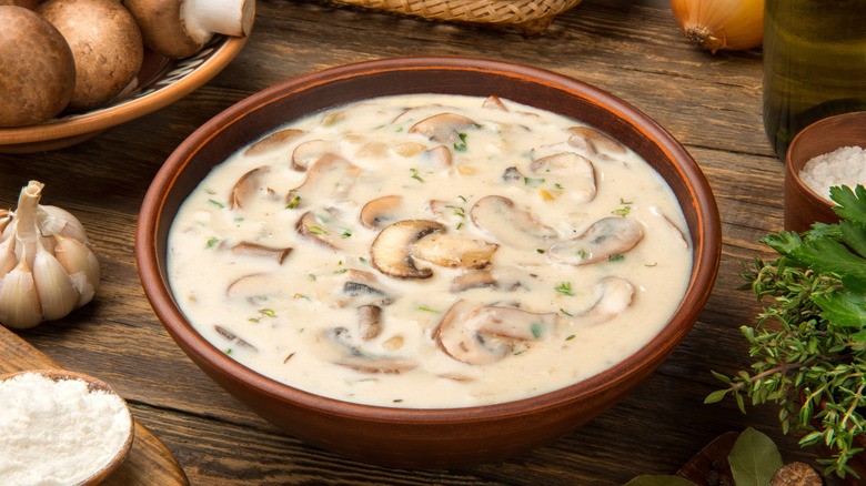 Cream of mushroom soup