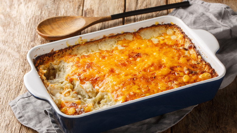 Pan of casserole