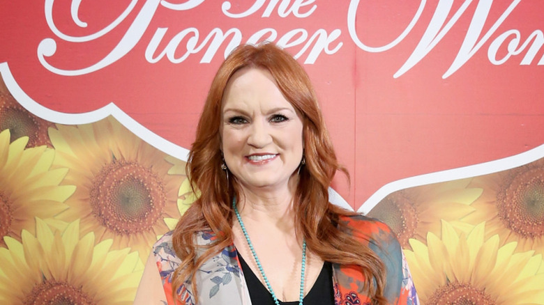 Ree Drummond wearing floral and smiling