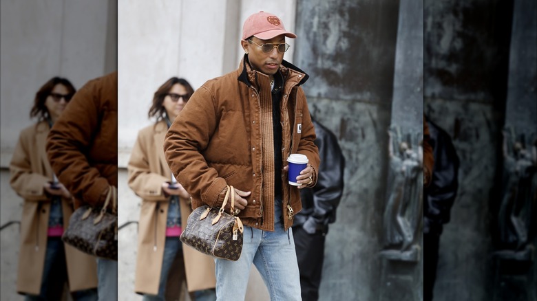 Pharrell Williams spotted at Paris Fashion Week