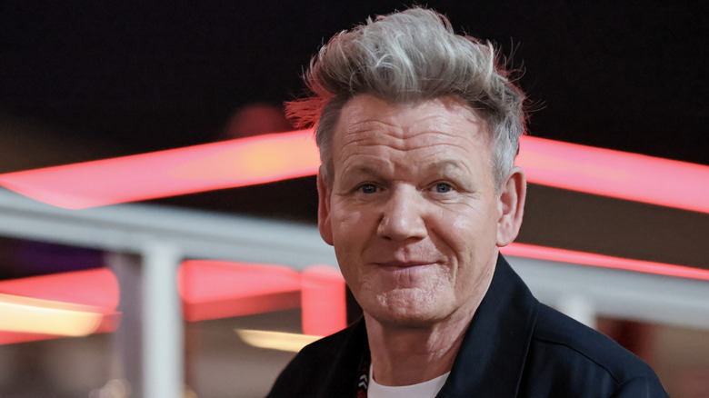 Gordon Ramsay at an F1 event in Las Vegas